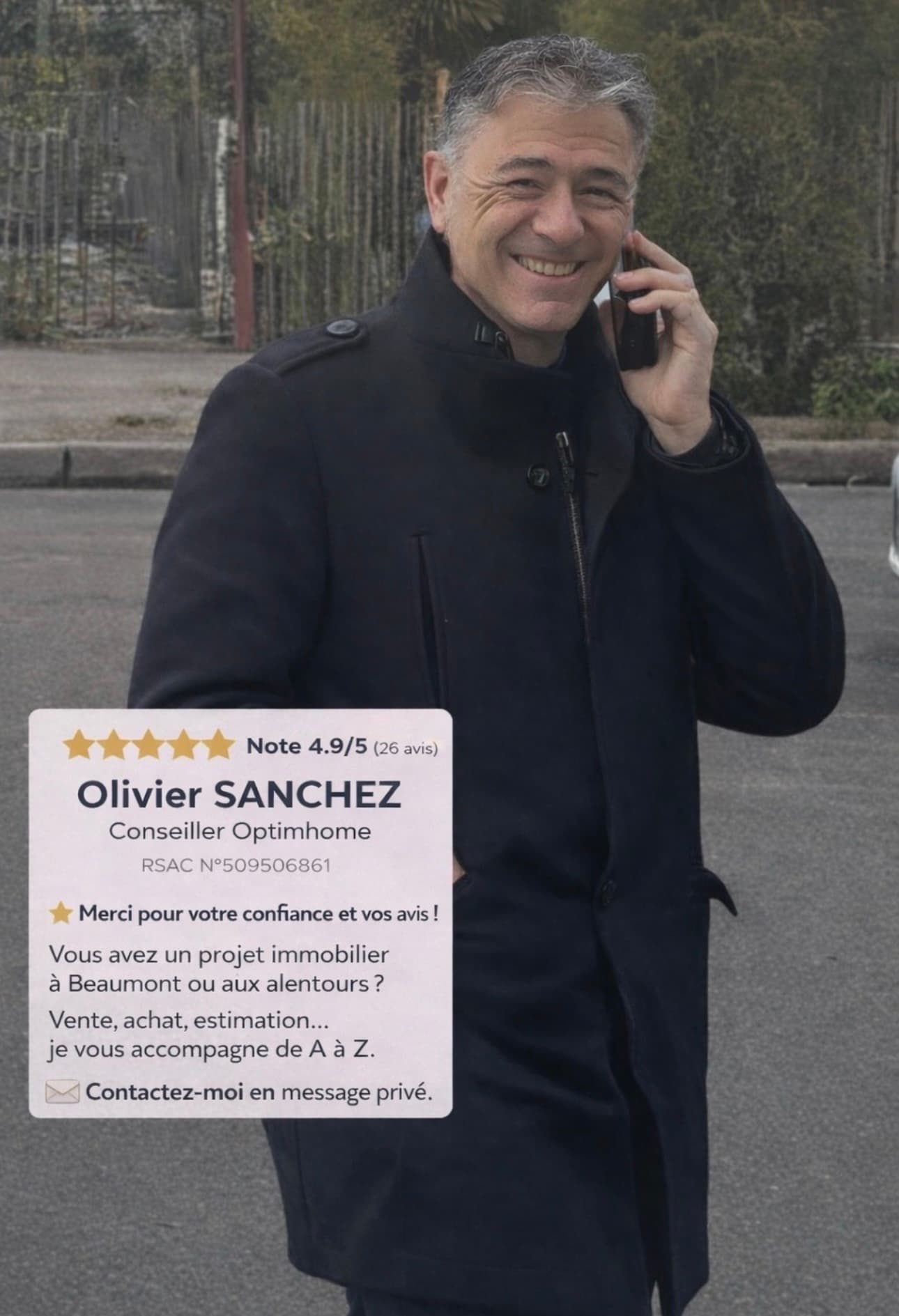 Portrait de Olivier Sanchez, mandataire immobilier